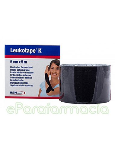 LEUKOTAPE K VENDAJE NEUROMUSCULAR NEGRO 5 CM X 5CM