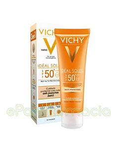 IDEAL SOLEIL SPF 50+ CUIDADO ANTIMANCHAS 3 EN 1 50 ML