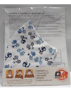 MASCARILLA FFP2 LAVABLE REUTILIZABLE COLOR MOTO AZUL TALLA S