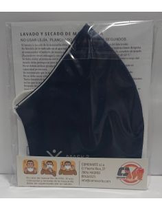 MASCARILLA FFP2 LAVABLE REUTILIZABLE COLOR AZUL TALLA L