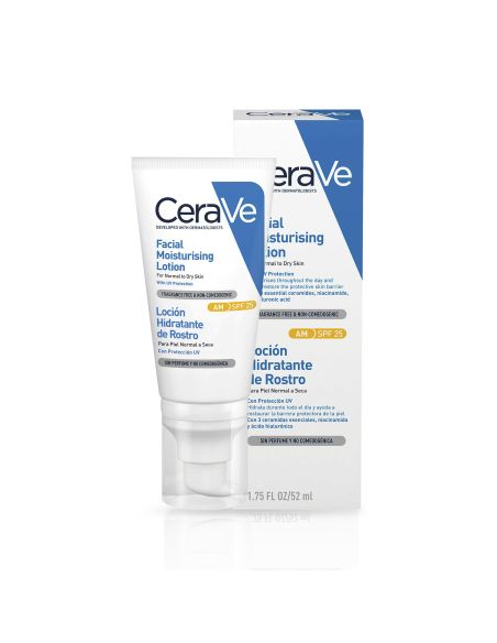 CERAVE LOCION HIDRATANTE DE ROSTRO SPF 25  1 ENVASE 52 ML