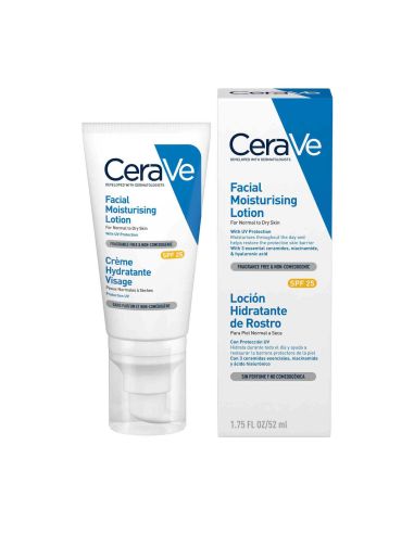 CERAVE LOCION HIDRATANTE DE ROSTRO SPF 25  1...