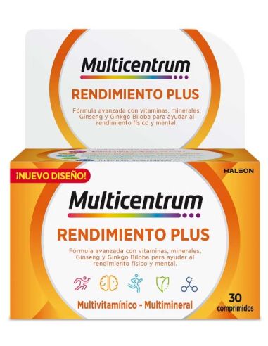 MULTICENTRUM PLUS GINSENG Y GINKGO  30 COMPRIMIDOS