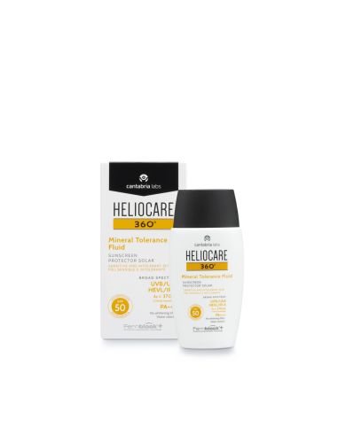 HELIOCARE 360º SPF 50 MINERAL TOLERANCE FLUID PROTECTOR SOLAR 1 ENVASE 50 ML