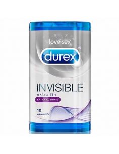 DUREX INVISIBLE EXTRA FINO EXTRA LUBRICADO PRESERVATIVOS...